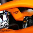 ABU DHABI, UNITED ARAB EMIRATES - DECEMBER 11: Lando Norris of Great Britain and McLaren F1 leaves the garage during final practice ahead of the F1 Grand Prix of Abu Dhabi at Yas Marina Circuit on December 11, 2021 in Abu Dhabi, United Arab Emirates. (Photo by Dan Istitene - Formula 1/Formula 1 via Getty Images)