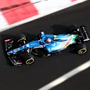 ABU DHABI, UNITED ARAB EMIRATES - DECEMBER 11: Esteban Ocon of France driving the (31) Alpine A521 Renault during final practice ahead of the F1 Grand Prix of Abu Dhabi at Yas Marina Circuit on December 11, 2021 in Abu Dhabi, United Arab Emirates. (Photo by Clive Rose/Getty Images)