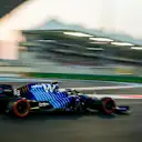 ABU DHABI, UNITED ARAB EMIRATES - DECEMBER 11: George Russell of Williams and Great Britain  during qualifying ahead of the F1 Grand Prix of Abu Dhabi at Yas Marina Circuit on December 11, 2021 in Abu Dhabi, United Arab Emirates. (Photo by Peter Fox/Getty Images)