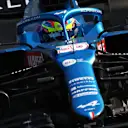 Recently-crowned F2 champ Oscar Piastri got behind the wheel of the Alpine A521