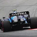 SPIELBERG, AUSTRIA - JULY 02: Sparks fly from the front wing of Nicholas Latifi of Canada driving the (6) Williams Racing FW43B Mercedes during practice ahead of the F1 Grand Prix of Austria at Red Bull Ring on July 02, 2021 in Spielberg, Austria. (Photo by Clive Rose/Getty Images)