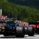 SPIELBERG, AUSTRIA - JULY 03: Sebastian Vettel of Germany driving the (5) Aston Martin AMR21 Mercedes during final practice ahead of the F1 Grand Prix of Austria at Red Bull Ring on July 03, 2021 in Spielberg, Austria. (Photo by Dan Istitene - Formula 1/Formula 1 via Getty Images)