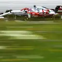 SPIELBERG, AUSTRIA - JULY 03: Kimi Raikkonen of Finland driving the (7) Alfa Romeo Racing C41 Ferrari during final practice ahead of the F1 Grand Prix of Austria at Red Bull Ring on July 03, 2021 in Spielberg, Austria. (Photo by Bryn Lennon/Getty Images)