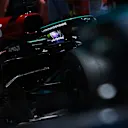 SPIELBERG, AUSTRIA - JULY 03: Lewis Hamilton of Great Britain driving the (44) Mercedes AMG Petronas F1 Team Mercedes W12 leaves the garage during final practice ahead of the F1 Grand Prix of Austria at Red Bull Ring on July 03, 2021 in Spielberg, Austria. (Photo by Mark Thompson/Getty Images)