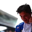 SPIELBERG, AUSTRIA - JULY 03: Second place qualifier Lando Norris of Great Britain and McLaren F1 celebrates in parc ferme during qualifying ahead of the F1 Grand Prix of Austria at Red Bull Ring on July 03, 2021 in Spielberg, Austria. (Photo by Dan Istitene - Formula 1/Formula 1 via Getty Images)