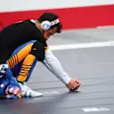 SPIELBERG, AUSTRIA - JULY 04: Daniel Ricciardo of Australia and McLaren F1 prepares to drive on the grid before the F1 Grand Prix of Austria at Red Bull Ring on July 04, 2021 in Spielberg, Austria. (Photo by Peter Fox/Getty Images)