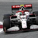 SPIELBERG, AUSTRIA - JULY 04: Antonio Giovinazzi of Italy driving the (99) Alfa Romeo Racing C41 Ferrari during the F1 Grand Prix of Austria at Red Bull Ring on July 04, 2021 in Spielberg, Austria. (Photo by Clive Mason - Formula 1/Formula 1 via Getty Images)