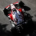 BAKU, AZERBAIJAN - JUNE 04: Kimi Raikkonen of Finland driving the (7) Alfa Romeo Racing C41 Ferrari on track during practice ahead of the F1 Grand Prix of Azerbaijan at Baku City Circuit on June 04, 2021 in Baku, Azerbaijan. (Photo by Dan Istitene - Formula 1/Formula 1 via Getty Images)