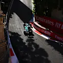 BAKU, AZERBAIJAN - JUNE 04: Lance Stroll of Canada driving the (18) Aston Martin AMR21 Mercedes on track during practice ahead of the F1 Grand Prix of Azerbaijan at Baku City Circuit on June 04, 2021 in Baku, Azerbaijan. (Photo by Dan Istitene - Formula 1/Formula 1 via Getty Images)