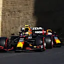 BAKU, AZERBAIJAN - JUNE 05: Sergio Perez of Mexico driving the (11) Red Bull Racing RB16B Honda on track during qualifying ahead of the F1 Grand Prix of Azerbaijan at Baku City Circuit on June 05, 2021 in Baku, Azerbaijan. (Photo by Francois Nel/Getty Images)