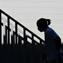 BAKU, AZERBAIJAN - JUNE 05: Lewis Hamilton of Great Britain and Mercedes GP walks in the Paddock during qualifying ahead of the F1 Grand Prix of Azerbaijan at Baku City Circuit on June 05, 2021 in Baku, Azerbaijan. (Photo by Mark Thompson/Getty Images)