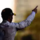 BAKU, AZERBAIJAN - JUNE 06: Third placed Pierre Gasly of France and Scuderia AlphaTauri celebrates on the podium during the F1 Grand Prix of Azerbaijan at Baku City Circuit on June 06, 2021 in Baku, Azerbaijan. (Photo by Mario Renzi - Formula 1/Formula 1 via Getty Images)