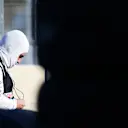 BAKU, AZERBAIJAN - JUNE 06: Fernando Alonso of Spain and Alpine F1 Team prepares to drive in the Pitlane during the red flag delay period during the F1 Grand Prix of Azerbaijan at Baku City Circuit on June 06, 2021 in Baku, Azerbaijan. (Photo by Peter Fox/Getty Images)