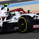 BAHRAIN, BAHRAIN - MARCH 26: Antonio Giovinazzi of Italy driving the (99) Alfa Romeo Racing C41 Ferrari drives on track during practice ahead of the F1 Grand Prix of Bahrain at Bahrain International Circuit on March 26, 2021 in Bahrain, Bahrain. (Photo by Clive Mason - Formula 1/Formula 1 via Getty Images)