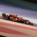 BAHRAIN, BAHRAIN - MARCH 26: Charles Leclerc of Monaco driving the (16) Scuderia Ferrari SF21 on track during practice ahead of the F1 Grand Prix of Bahrain at Bahrain International Circuit on March 26, 2021 in Bahrain, Bahrain. (Photo by Lars Baron/Getty Images)