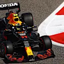 BAHRAIN, BAHRAIN - MARCH 26: Sergio Perez of Mexico driving the (11) Red Bull Racing RB16B Honda during practice ahead of the F1 Grand Prix of Bahrain at Bahrain International Circuit on March 26, 2021 in Bahrain, Bahrain. (Photo by Bryn Lennon/Getty Images)