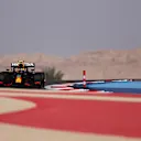 BAHRAIN, BAHRAIN - MARCH 26: Sergio Perez of Mexico driving the (11) Red Bull Racing RB16B Honda on track during practice ahead of the F1 Grand Prix of Bahrain at Bahrain International Circuit on March 26, 2021 in Bahrain, Bahrain. (Photo by Lars Baron/Getty Images)