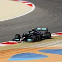 BAHRAIN, BAHRAIN - MARCH 27: Valtteri Bottas of Finland driving the (77) Mercedes AMG Petronas F1 Team Mercedes W12 on track during final practice ahead of the F1 Grand Prix of Bahrain at Bahrain International Circuit on March 27, 2021 in Bahrain, Bahrain. (Photo by Bryn Lennon/Getty Images)