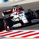 BAHRAIN, BAHRAIN - MARCH 27:  Kimi Raikkonen of Finland driving the (7) Alfa Romeo Racing C41 Ferrari during qualifying ahead of the F1 Grand Prix of Bahrain at Bahrain International Circuit on March 27, 2021 in Bahrain, Bahrain. (Photo by Dan Istitene - Formula 1/Formula 1 via Getty Images)