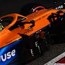 BAHRAIN, BAHRAIN - MARCH 27: Lando Norris of Great Britain driving the (4) McLaren F1 Team MCL35M Mercedes on track during final practice ahead of the F1 Grand Prix of Bahrain at Bahrain International Circuit on March 27, 2021 in Bahrain, Bahrain. (Photo by Mario Renzi - Formula 1/Formula 1 via Getty Images)