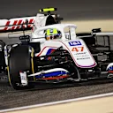 BAHRAIN, BAHRAIN - MARCH 28: Mick Schumacher of Germany driving the (47) Haas F1 Team VF-21 Ferrari during the F1 Grand Prix of Bahrain at Bahrain International Circuit on March 28, 2021 in Bahrain, Bahrain. (Photo by Clive Mason - Formula 1/Formula 1 via Getty Images)