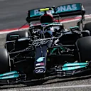 Bottas managed just 1 lap in the new W12 before gearbox trouble confined the car to the garage in the morning session