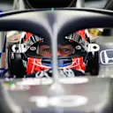 Pierre Gasly prepares to head out on track