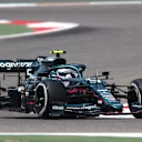 Sebastian Vettel on track in the new Aston Martin AMR21, after his switch from Ferrari