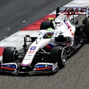 Mick Schumacher put the Haas VF-21 through its paces in the morning session