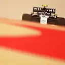 What's that coming over the hill? It's Roy Nissany in the Williams FW43B