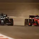 Stroll (L) and Sainz (R) have a mini duel in the desert