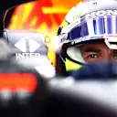 Sergio Perez prepares for his first runs with his new team Red Bull