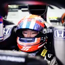 Yuki Tsunoda gets ready to head back out on track for AlphaTauri