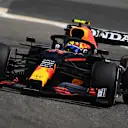 Perez out on track in the RB16B