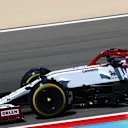 Kimi Raikkonen is in the car for the full day for Alfa Romeo