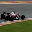 SPA, BELGIUM - AUGUST 27: Kimi Raikkonen of Finland driving the (7) Alfa Romeo Racing C41 Ferrari during practice ahead of the F1 Grand Prix of Belgium at Circuit de Spa-Francorchamps on August 27, 2021 in Spa, Belgium. (Photo by Lars Baron/Getty Images)