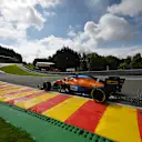 SPA, BELGIUM - AUGUST 27: Daniel Ricciardo of Australia driving the (3) McLaren F1 Team MCL35M Mercedes during practice ahead of the F1 Grand Prix of Belgium at Circuit de Spa-Francorchamps on August 27, 2021 in Spa, Belgium. (Photo by Dan Mullan/Getty Images)