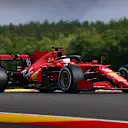 SPA, BELGIUM - AUGUST 27: Charles Leclerc of Monaco driving the (16) Scuderia Ferrari SF21 during practice ahead of the F1 Grand Prix of Belgium at Circuit de Spa-Francorchamps on August 27, 2021 in Spa, Belgium. (Photo by Dan Istitene - Formula 1/Formula 1 via Getty Images)