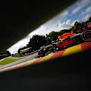 SPA, BELGIUM - AUGUST 27: Sergio Perez of Mexico driving the (11) Red Bull Racing RB16B Honda during practice ahead of the F1 Grand Prix of Belgium at Circuit de Spa-Francorchamps on August 27, 2021 in Spa, Belgium. (Photo by Dan Mullan/Getty Images)