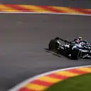 SPA, BELGIUM - AUGUST 27: Valtteri Bottas of Finland driving the (77) Mercedes AMG Petronas F1 Team Mercedes W12 during practice ahead of the F1 Grand Prix of Belgium at Circuit de Spa-Francorchamps on August 27, 2021 in Spa, Belgium. (Photo by Lars Baron/Getty Images)