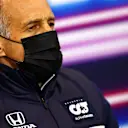 SPA, BELGIUM - AUGUST 27: Scuderia AlphaTauri Team Principal Franz Tost talks in the Team Principals Press Conference during practice ahead of the F1 Grand Prix of Belgium at Circuit de Spa-Francorchamps on August 27, 2021 in Spa, Belgium. (Photo by Dan Istitene/Getty Images)
