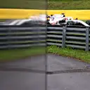SPA, BELGIUM - AUGUST 28: Nikita Mazepin of Russia driving the (9) Haas F1 Team VF-21 Ferrari during final practice ahead of the F1 Grand Prix of Belgium at Circuit de Spa-Francorchamps on August 28, 2021 in Spa, Belgium. (Photo by Lars Baron/Getty Images)