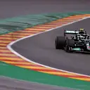 SPA, BELGIUM - AUGUST 28: Valtteri Bottas of Finland driving the (77) Mercedes AMG Petronas F1 Team Mercedes W12 during qualifying ahead of the F1 Grand Prix of Belgium at Circuit de Spa-Francorchamps on August 28, 2021 in Spa, Belgium. (Photo by Lars Baron/Getty Images)