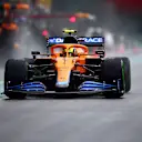 SPA, BELGIUM - AUGUST 28: Lando Norris of Great Britain driving the (4) McLaren F1 Team MCL35M Mercedes in the Pitlane during qualifying ahead of the F1 Grand Prix of Belgium at Circuit de Spa-Francorchamps on August 28, 2021 in Spa, Belgium. (Photo by Peter Fox/Getty Images)