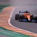 SPA, BELGIUM - AUGUST 28: Daniel Ricciardo of Australia driving the (3) McLaren F1 Team MCL35M Mercedes during qualifying ahead of the F1 Grand Prix of Belgium at Circuit de Spa-Francorchamps on August 28, 2021 in Spa, Belgium. (Photo by Lars Baron/Getty Images)