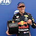 SPA, BELGIUM - AUGUST 28: Pole position qualifier Max Verstappen of Netherlands and Red Bull Racing celebrates in parc ferme during qualifying ahead of the F1 Grand Prix of Belgium at Circuit de Spa-Francorchamps on August 28, 2021 in Spa, Belgium. (Photo by John Thys - Pool/Getty Images)