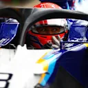 SPA, BELGIUM - AUGUST 28: Second place qualifier George Russell of Great Britain and Williams stops in parc ferme during qualifying ahead of the F1 Grand Prix of Belgium at Circuit de Spa-Francorchamps on August 28, 2021 in Spa, Belgium. (Photo by Dan Istitene - Formula 1/Formula 1 via Getty Images)