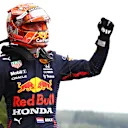 SPA, BELGIUM - AUGUST 28: Pole position qualifier Max Verstappen of Netherlands and Red Bull Racing celebrates in parc ferme during qualifying ahead of the F1 Grand Prix of Belgium at Circuit de Spa-Francorchamps on August 28, 2021 in Spa, Belgium. (Photo by Mark Thompson/Getty Images)