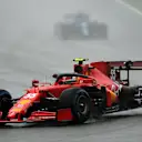 SPA, BELGIUM - AUGUST 29: Carlos Sainz of Spain driving the (55) Scuderia Ferrari SF21 during the F1 Grand Prix of Belgium at Circuit de Spa-Francorchamps on August 29, 2021 in Spa, Belgium. (Photo by Dan Mullan/Getty Images)