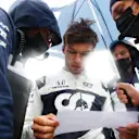 SPA, BELGIUM - AUGUST 29: Pierre Gasly of France and Scuderia AlphaTauri prepares to drive on the grid prior to the F1 Grand Prix of Belgium at Circuit de Spa-Francorchamps on August 29, 2021 in Spa, Belgium. (Photo by Peter Fox/Getty Images)